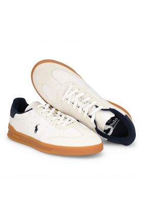 Sneaker uomo Polo in pelle colore bianco. POLO RALPH LAURENT | 809P06951-001-